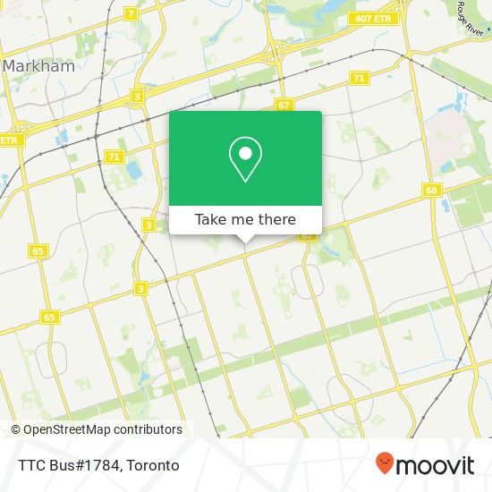 TTC Bus#1784 map