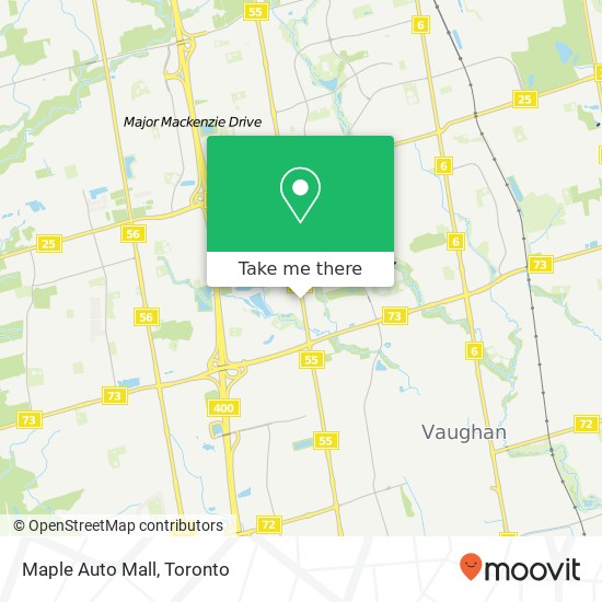 Maple Auto Mall map