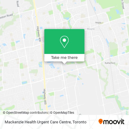 Mackenzie Health Urgent Care Centre map