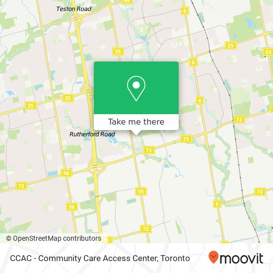 CCAC - Community Care Access Center map