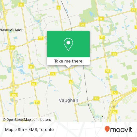 Maple Stn -- EMS map