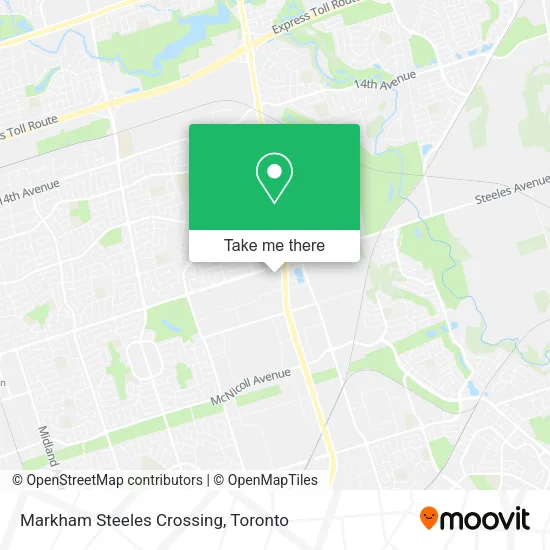 Markham Steeles Crossing map