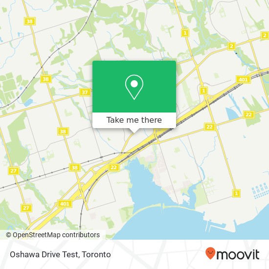 Oshawa Drive Test map