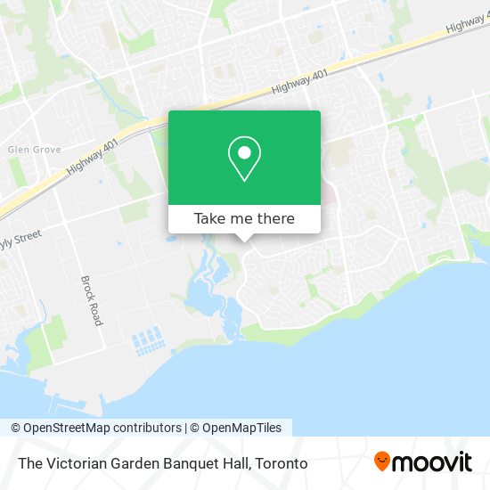 The Victorian Garden Banquet Hall map