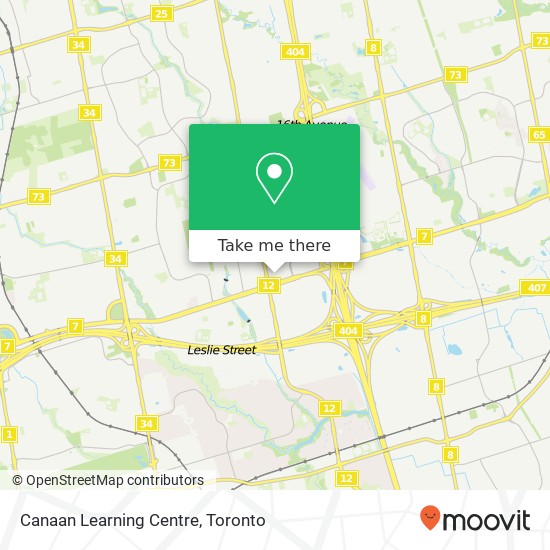 Canaan Learning Centre map