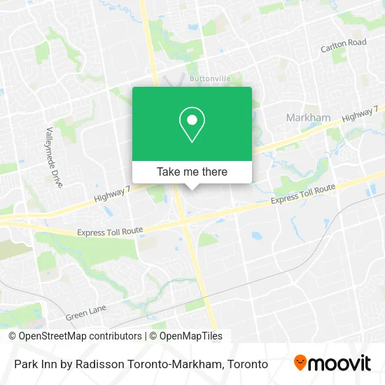 Park Inn by Radisson Toronto-Markham map