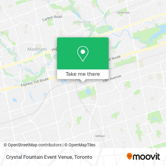 Crystal Fountain Event Venue map