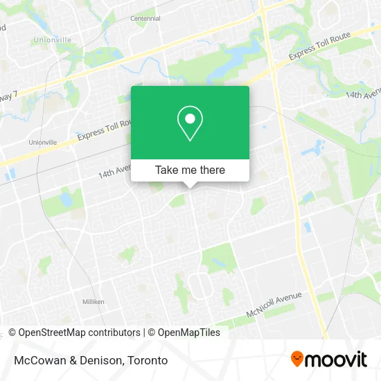 McCowan & Denison map