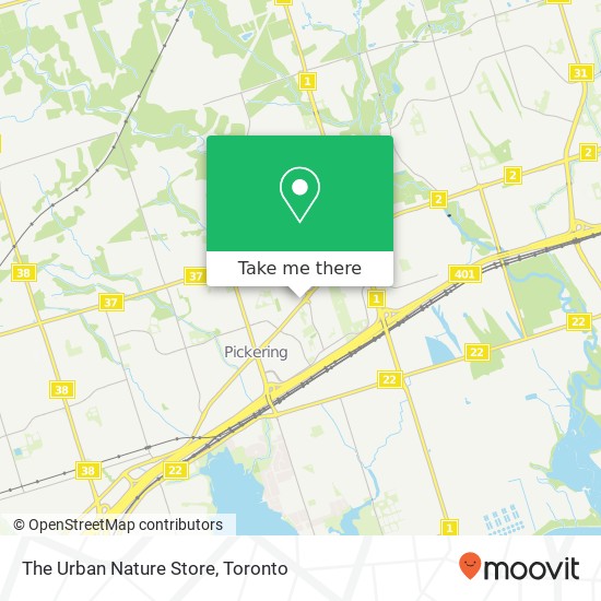 The Urban Nature Store map