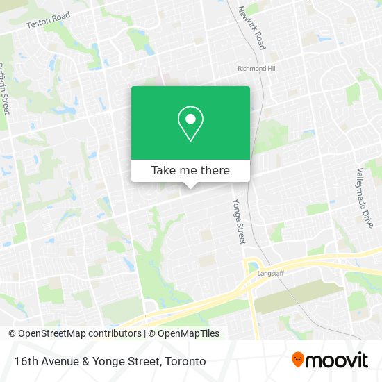 16th Avenue & Yonge Street map