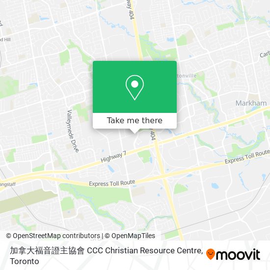 加拿大福音證主協會 CCC Christian Resource Centre map