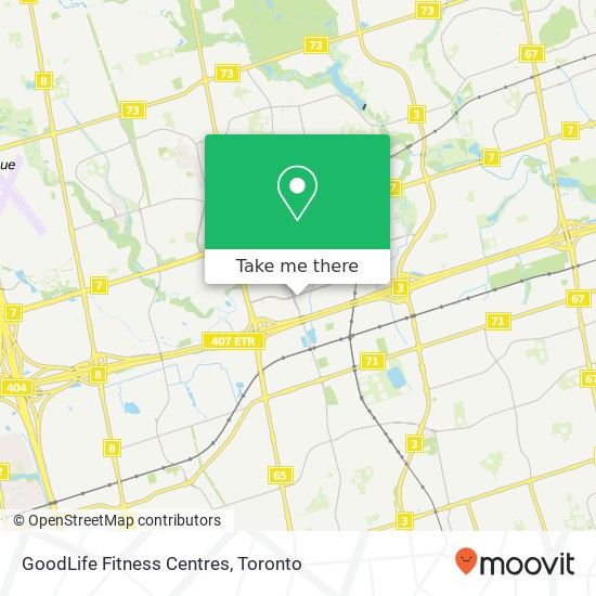 GoodLife Fitness Centres map