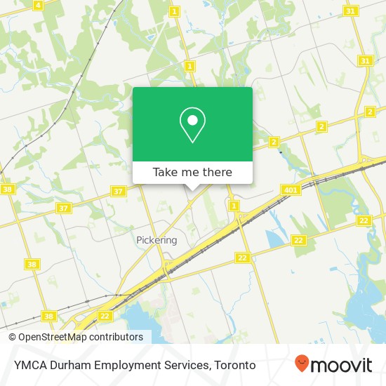 YMCA Durham Employment Services map