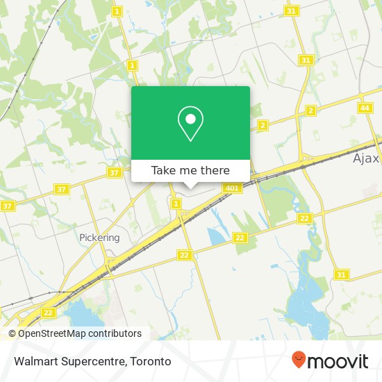 Walmart Supercentre map