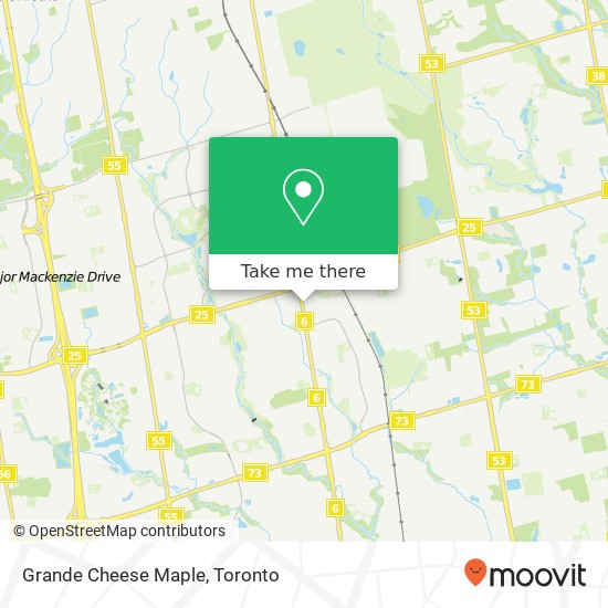 Grande Cheese Maple map