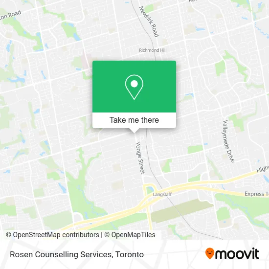 Rosen Counselling Services map
