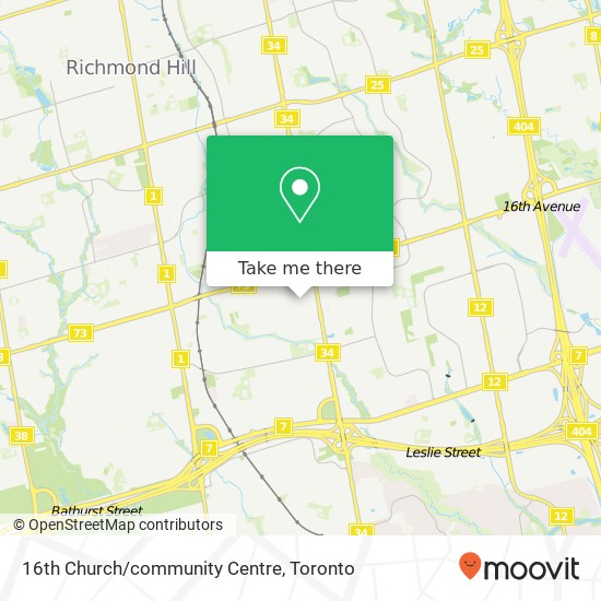 16th Church/community Centre map