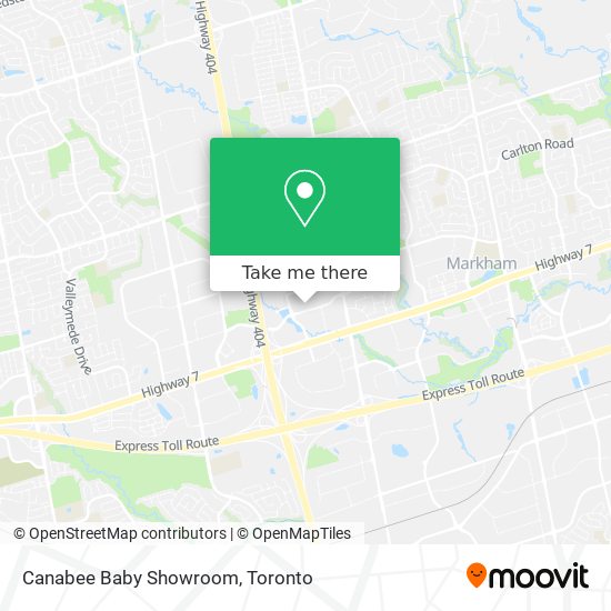 Canabee Baby Showroom map