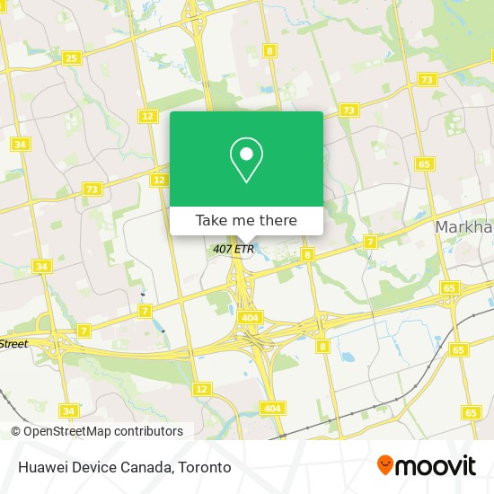 Huawei Device Canada map