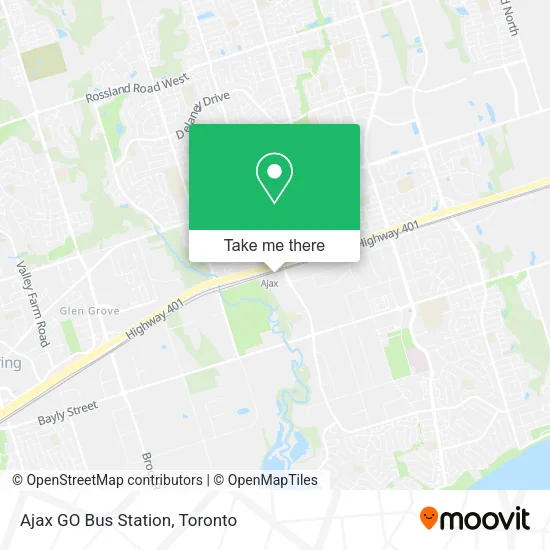 Ajax GO Bus Station map