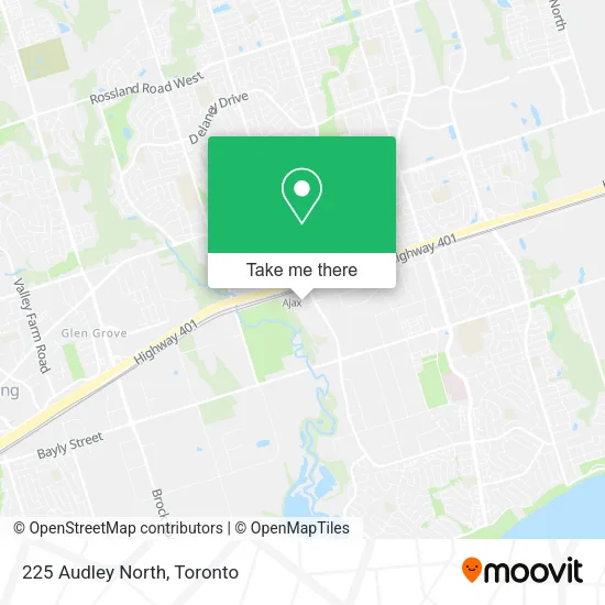 225 Audley North map