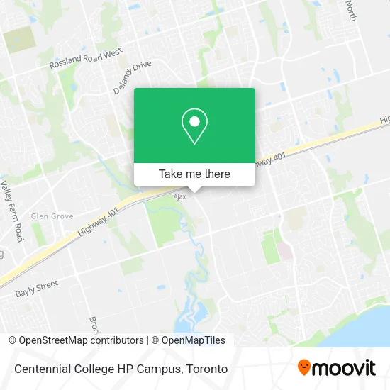 Centennial College HP Campus map