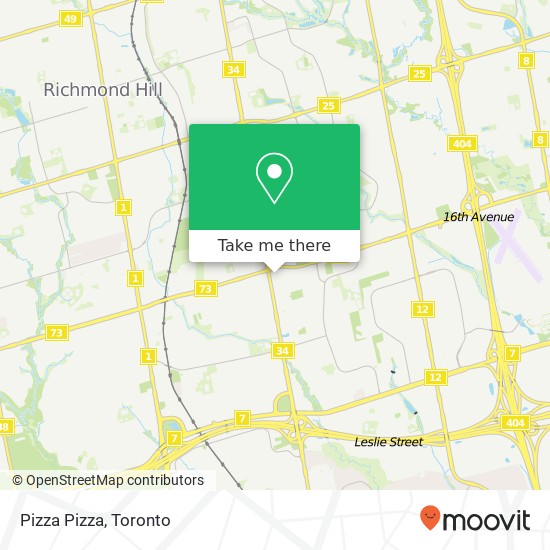 Pizza Pizza map