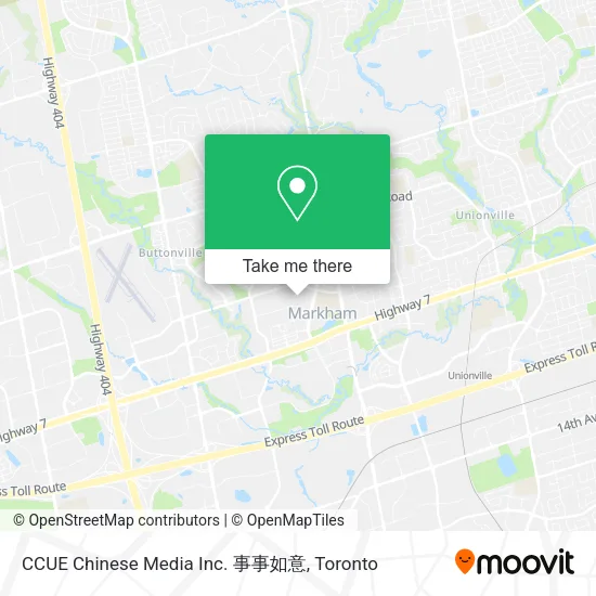 CCUE Chinese Media Inc. 事事如意 map