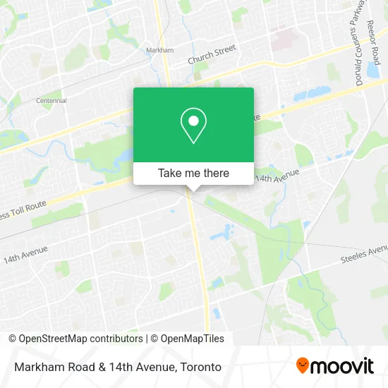 Markham Road & 14th Avenue map