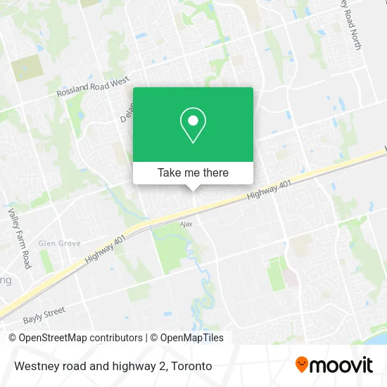 Westney road and highway 2 map
