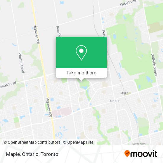 Maple, Ontario map