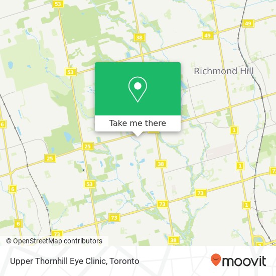 Upper Thornhill Eye Clinic map