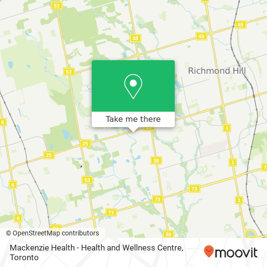 Mackenzie Health - Health and Wellness Centre plan