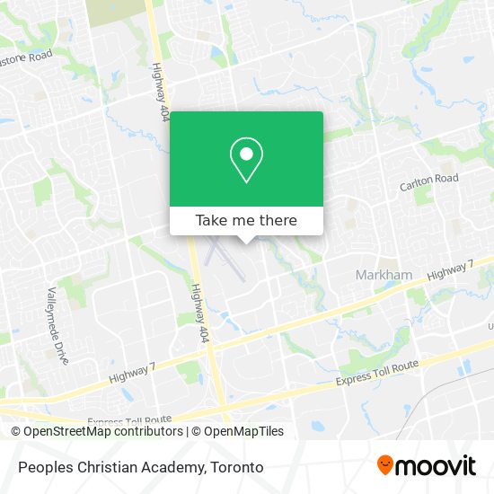 Peoples Christian Academy map