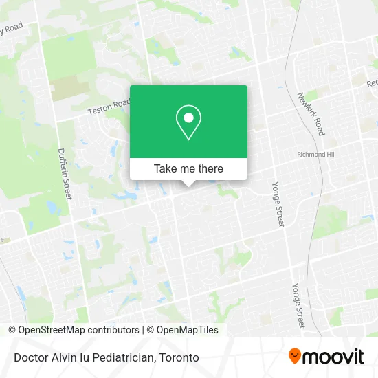 Doctor Alvin Iu Pediatrician map