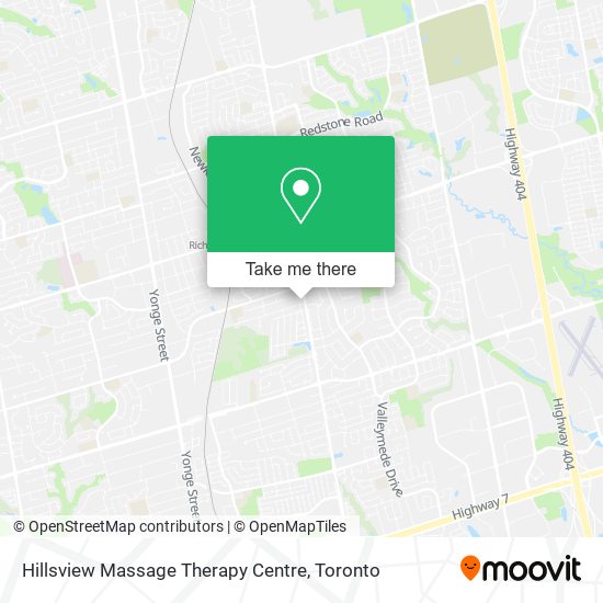 Hillsview Massage Therapy Centre plan