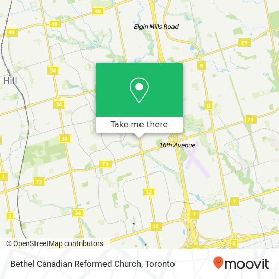 Bethel Canadian Reformed Church map