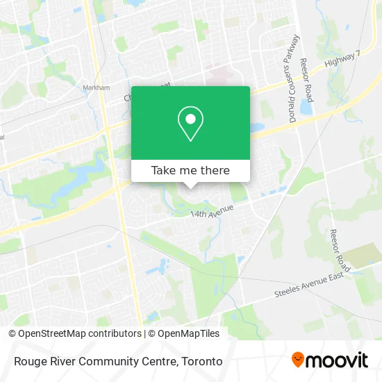 Rouge River Community Centre map