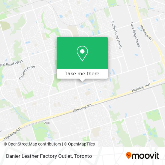 Danier Leather Factory Outlet map