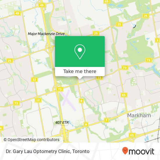 Dr. Gary Lau Optometry Clinic map