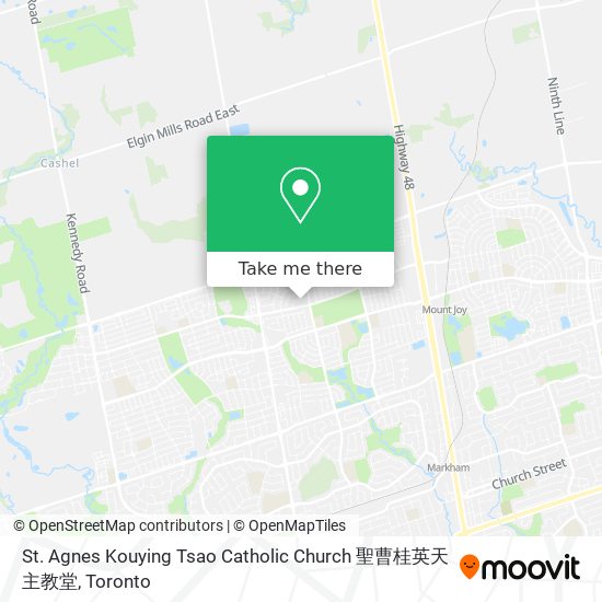 St. Agnes Kouying Tsao Catholic Church 聖曹桂英天主教堂 map