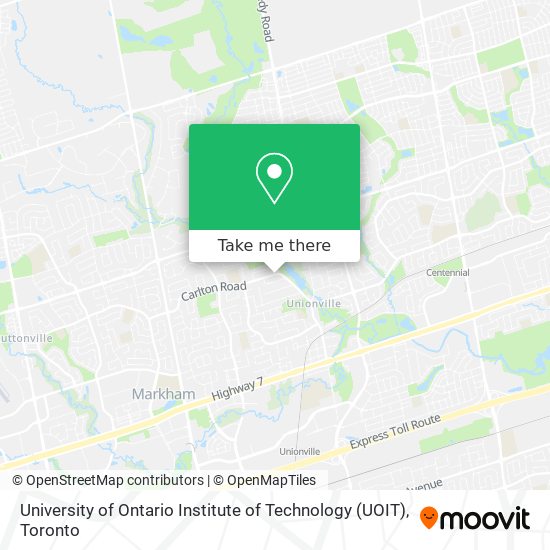 University of Ontario Institute of Technology (UOIT) map