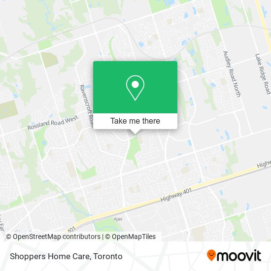 Shoppers Home Care map