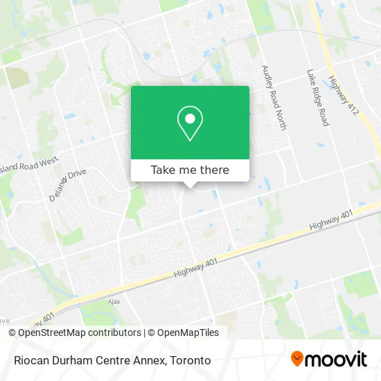 Riocan Durham Centre Annex map