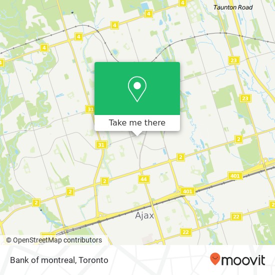 Bank of montreal map