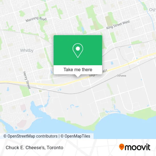 Chuck E. Cheese's map