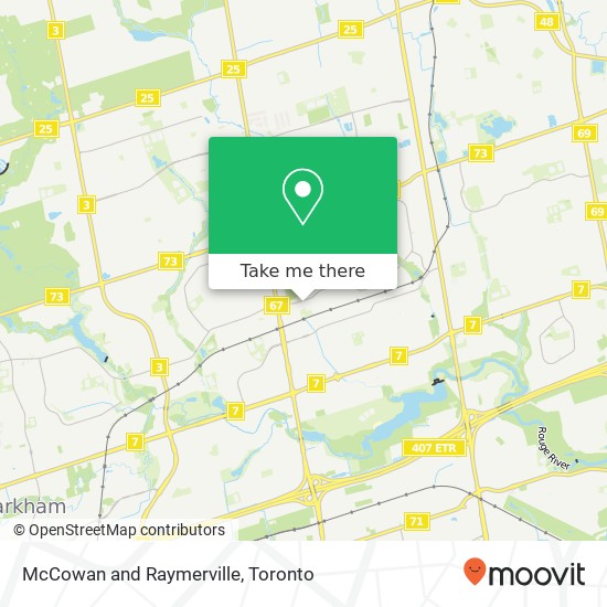 McCowan and Raymerville map