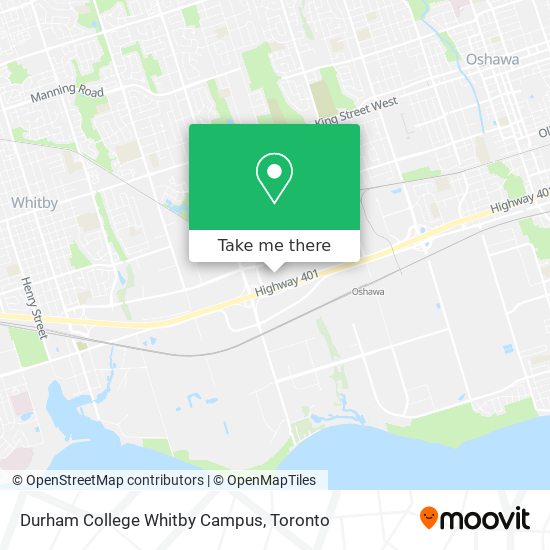 Durham College Whitby Campus map
