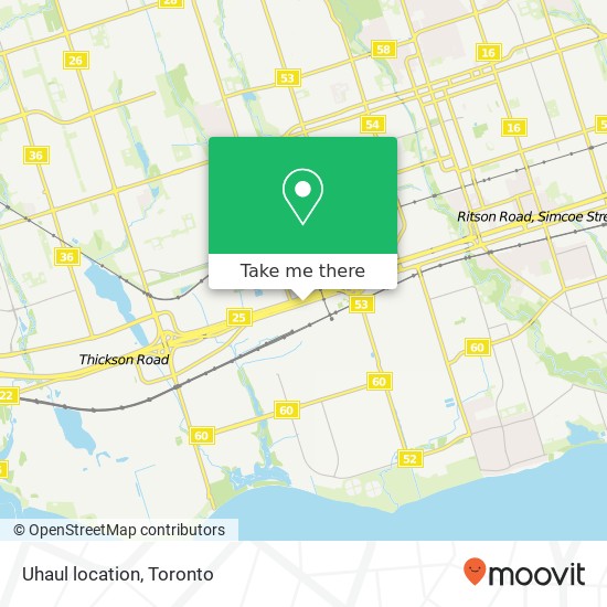 Uhaul location plan