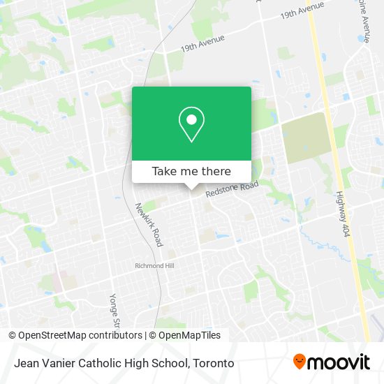 Jean Vanier Catholic High School map